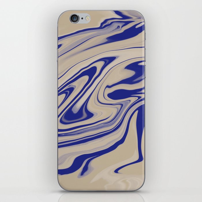 Blue sand marble  iPhone Skin
