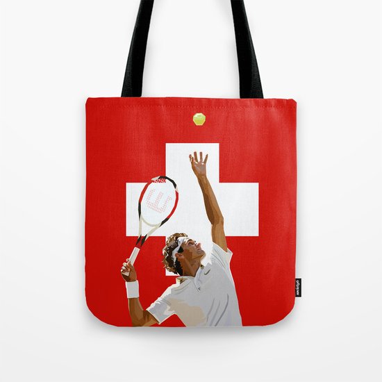 Roger Federer | Tennis Tote Bag by emarlow | Society6