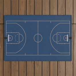 Full Court | Basketball Stadium  Outdoor Rug