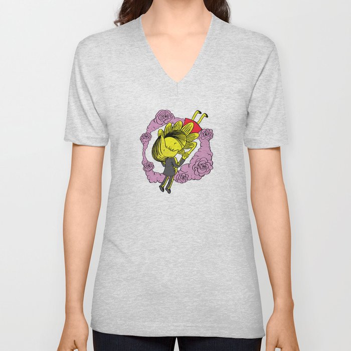 Kiss Of Night and Day V Neck T Shirt