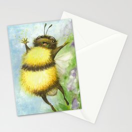 Happy Bee Stationery Card