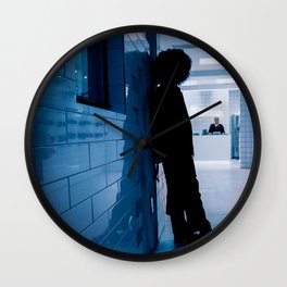 Shadow of a Boy in Hospital Reception, A Wall Clock