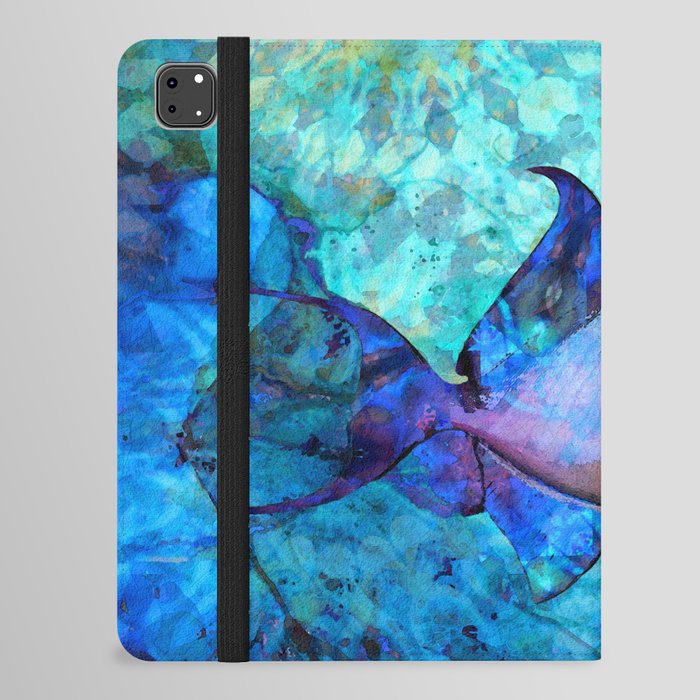 Colorful Tropical Fish Art - Sea Queen iPad Folio Case