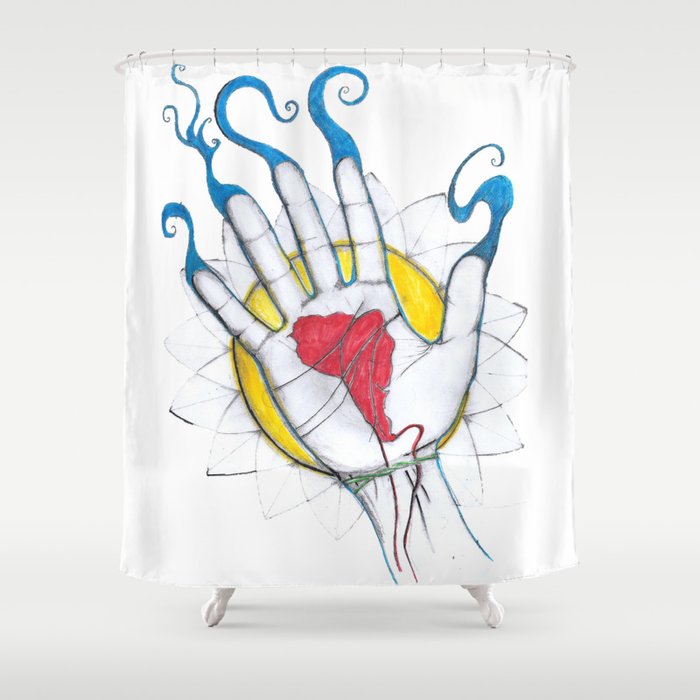 HAND Shower Curtain