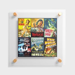 50s Sci-Fi Poster Collection No. 2 Floating Acrylic Print