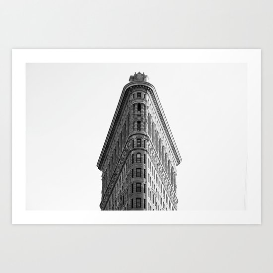 Flatiron Black and White NYC Art Print