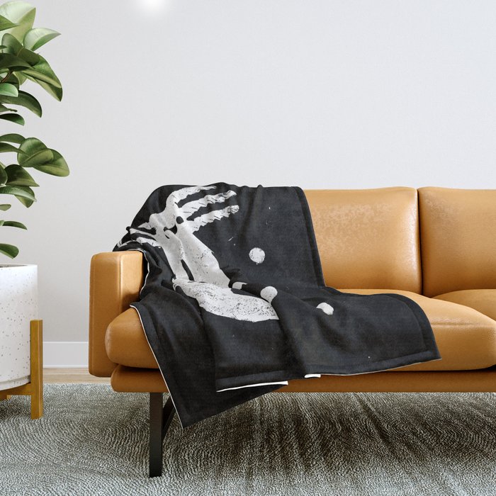 Throw blanket for leather couch top