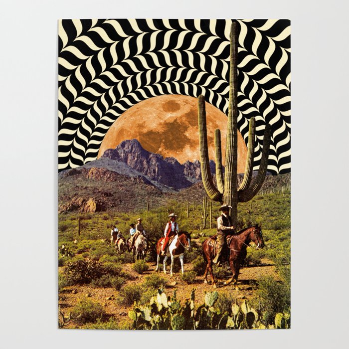 Illusionary Cowboys Poster
