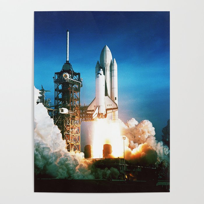 Space Shuttle Launch Poster