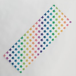 Rainbow star Yoga Mat