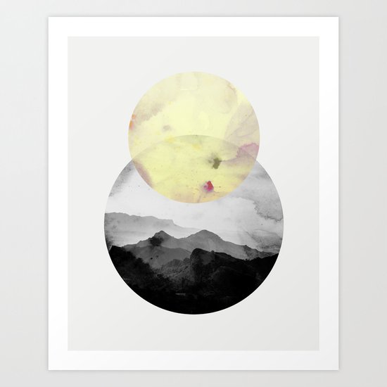 landscape montain nature Art Print