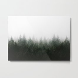 I Don't Give A Fog // Mountain View From A Place Of Reflection Unlocking The Mind Metal Print | Woodland, Trees, Color, Scandihome, Mistymountain, Mistyforest, Photo, Deciduousforest, Wallpaper, Fogforest 