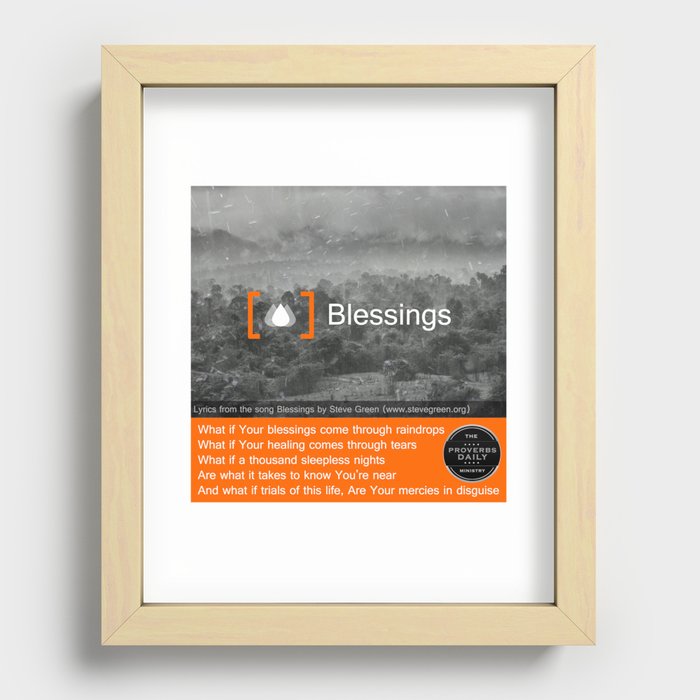 Blessings Recessed Framed Print