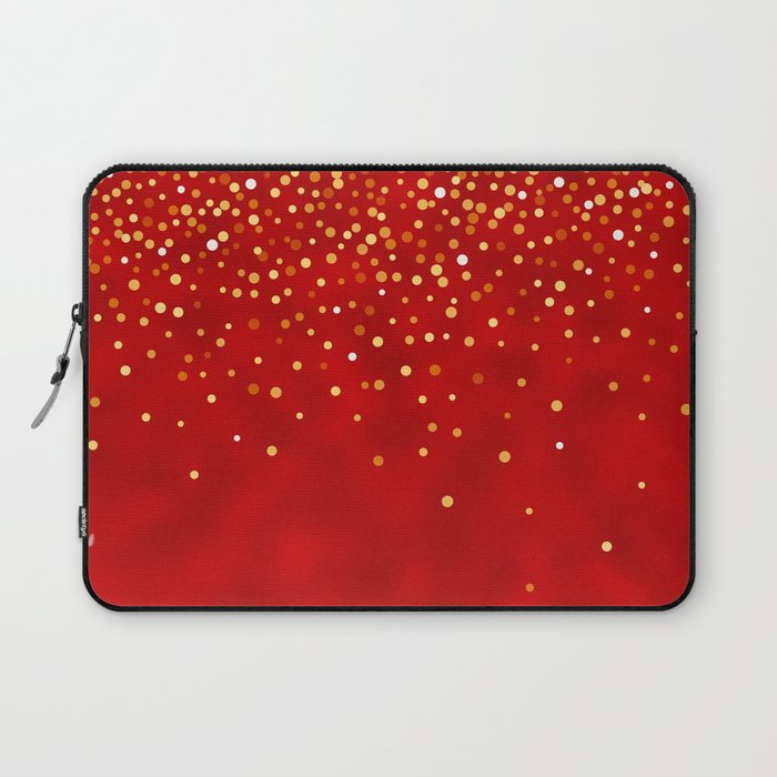 Red Sparkles Modern Collection Laptop Sleeve