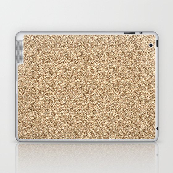 Gold Glitter Laptop & iPad Skin