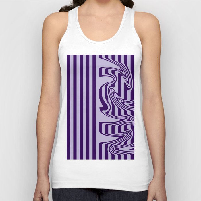 Stripes and Swirls - Purple Tank Top