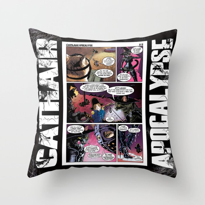 Cathair Apocalypse 01-10 Throw Pillow