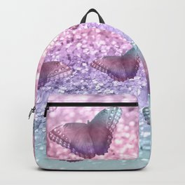 Pastel Unicorn Butterfly Glitter Dream #1 #shiny #decor #art #society6 Backpack