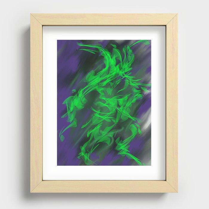 Green Warrior Recessed Framed Print