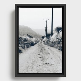 road farm - Support my small business Framed Canvas