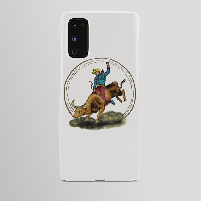 Full Moon Bull & Cowboy Android Case