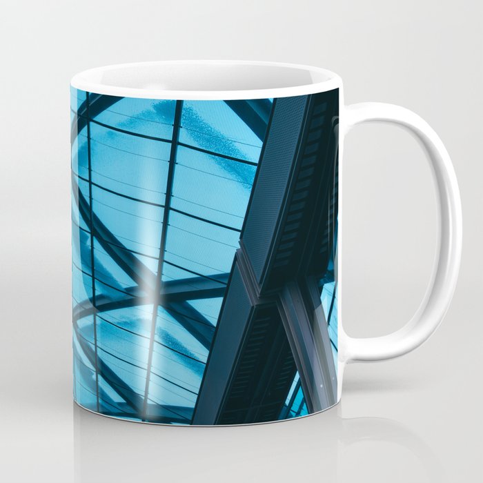 modern glass roof of hamburg metro station Coffee Mug