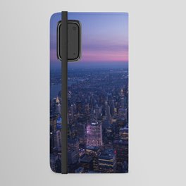 Manhattan, New York, City Sunset Skyline Android Wallet Case