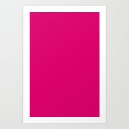 Solid Pink Color Art Print