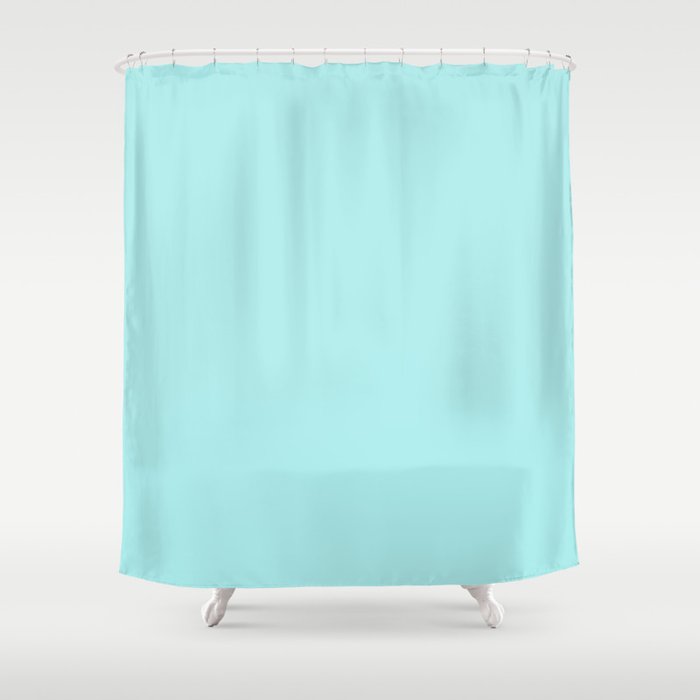 Turquoise Solid Shower Curtain