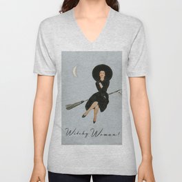 Witchy Woman V Neck T Shirt