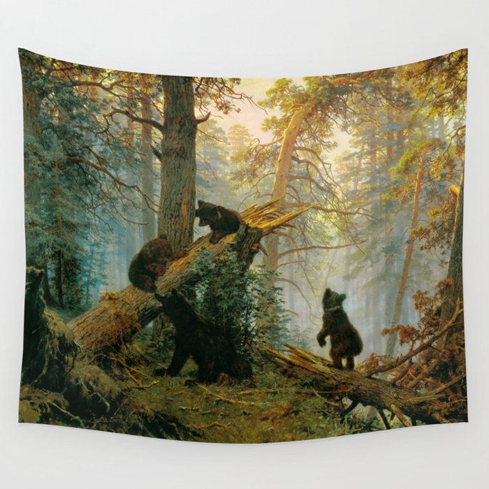 Ivan Shishkin "Morning in a Pine Forest" Wall Tapestry