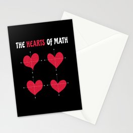 The Hearts Of Math Valentine's Day Math Stationery Card