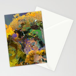 Coral reef of my imagination - purple Stationery Card