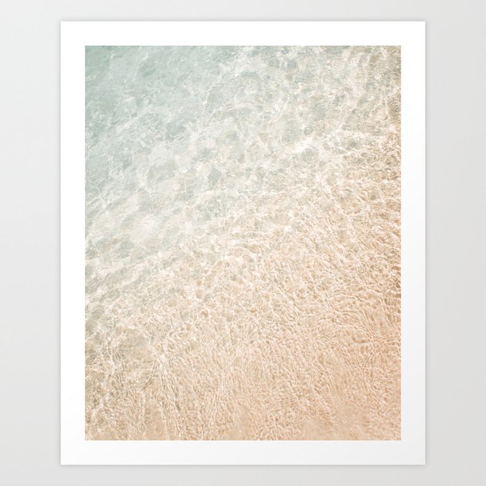 Crystal Clear Ocean Waters - Sea - Beach photography by Ingrid Beddoes Art Print