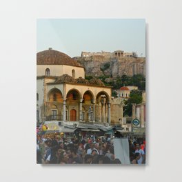 Monastiraki Square - Athens, Greece Metal Print