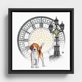 Dog Collection - England - Beagle (#2) Framed Canvas