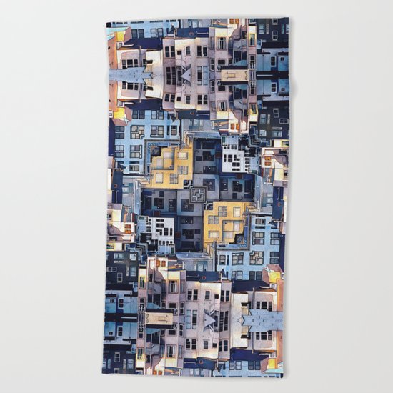 Community of Cubicles Beach Towel