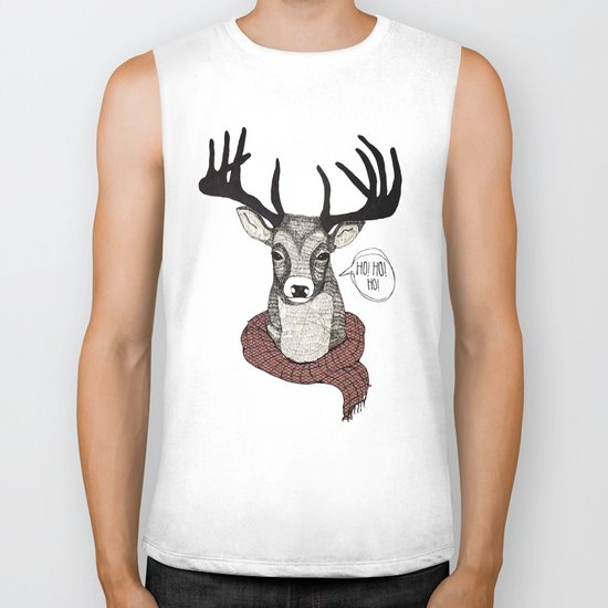 Christmas Deer Biker Tank