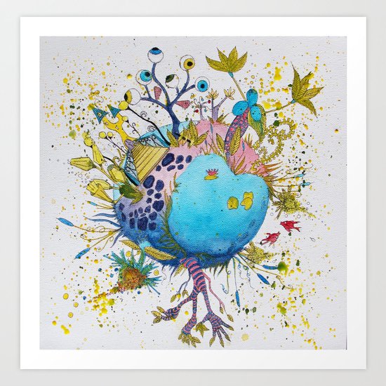 the swamp planet Art Print