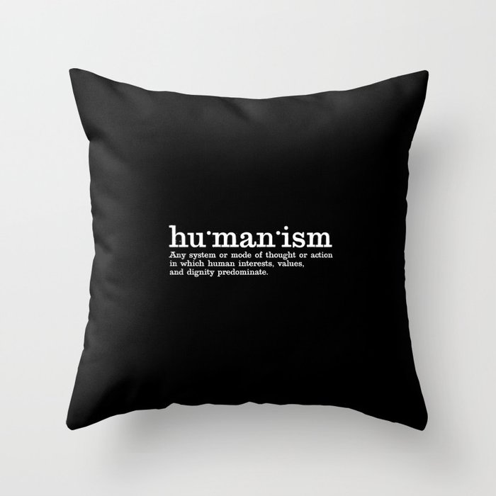Humanism Throw Pillow
