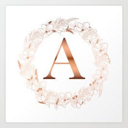 Letter A Art Prints For Any Decor Style Society6