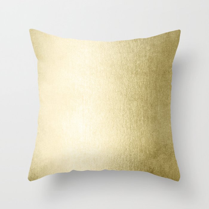 Simply Gilded Palace Gold Throw Pillow