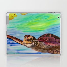 Traveling Through Sea Turtle Laptop & iPad Skin