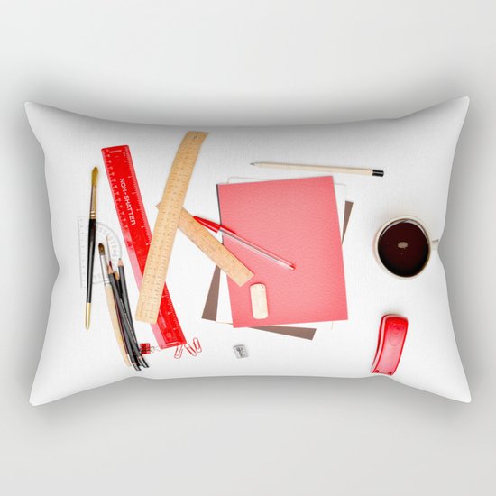 Coffee cup mug desk Rectangular Pillow