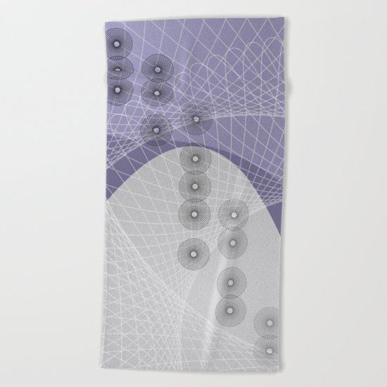 Purple Skyfall Beach Towel