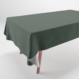 Dark Forest Green Solid Color Sherwin Williams Dard Hunter Green SW 0041 Tablecloth