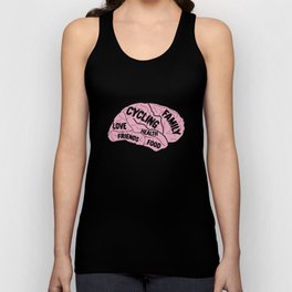 Cycling Brain Tank Top | Graphicdesign, Cyclist, Team, Sections, Dirtbike, Biking, Mind, College, Brain, Athlete 