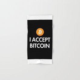 I Accept Bitcoin Hand & Bath Towel