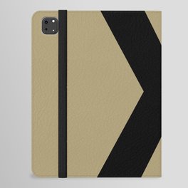 Letter X (Black & Sand) iPad Folio Case