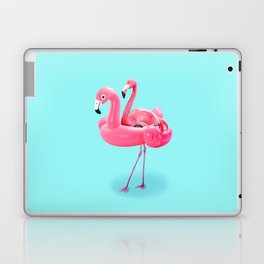 Flamingo on resort Laptop Skin